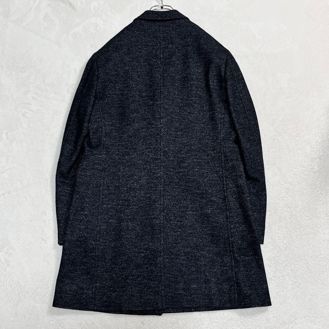 美品『ジョゼフ オム』ツイード チェスターコート ヘリンボー