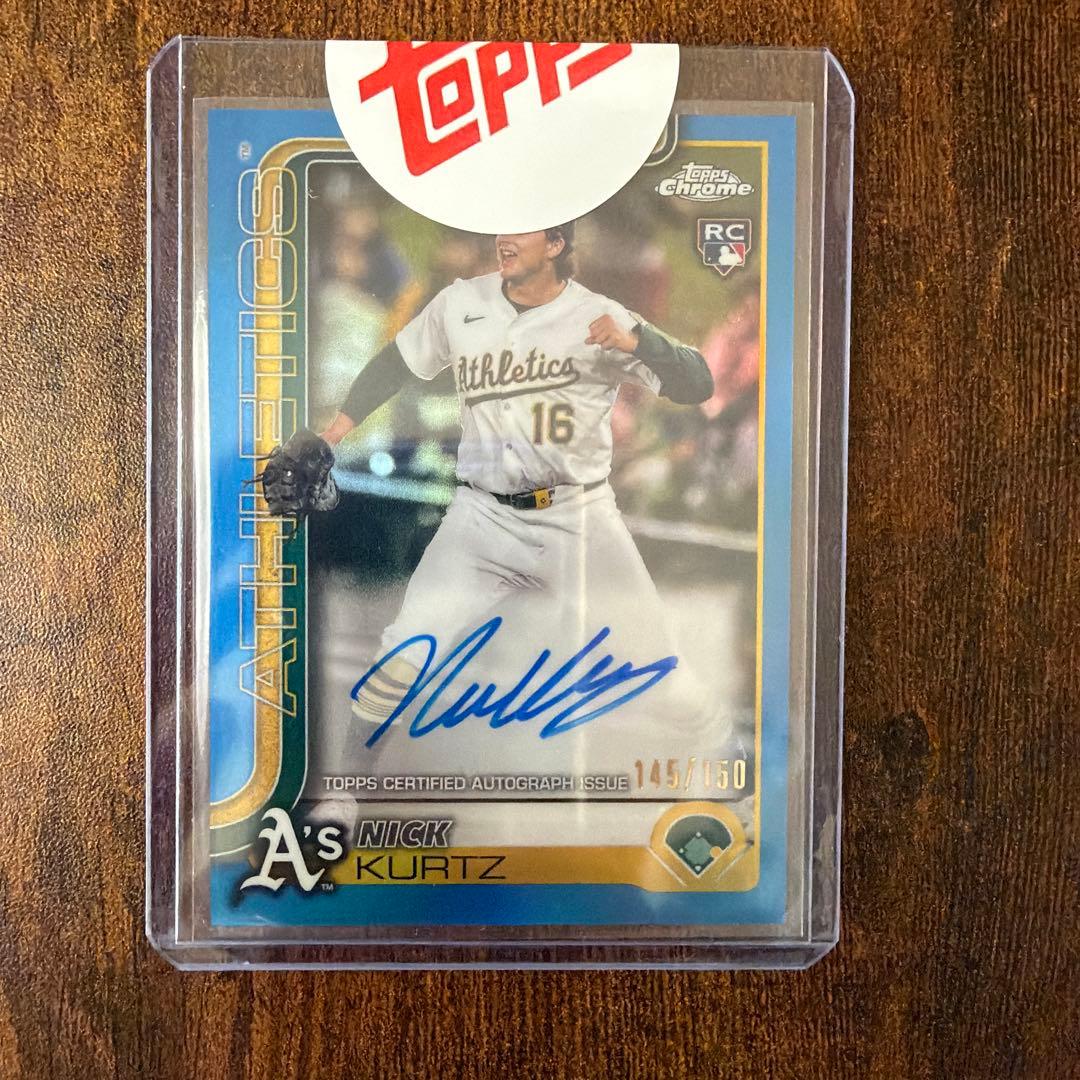 Nick Kurtz ニック・カーツ topps chrome 直筆サイン - メルカリ