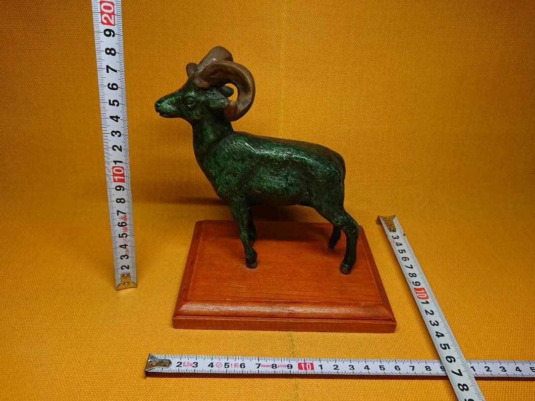 美品】羊 ヤギ ブロンズ像 北欧 置物 インテリア 工芸品 美術品 A2957
