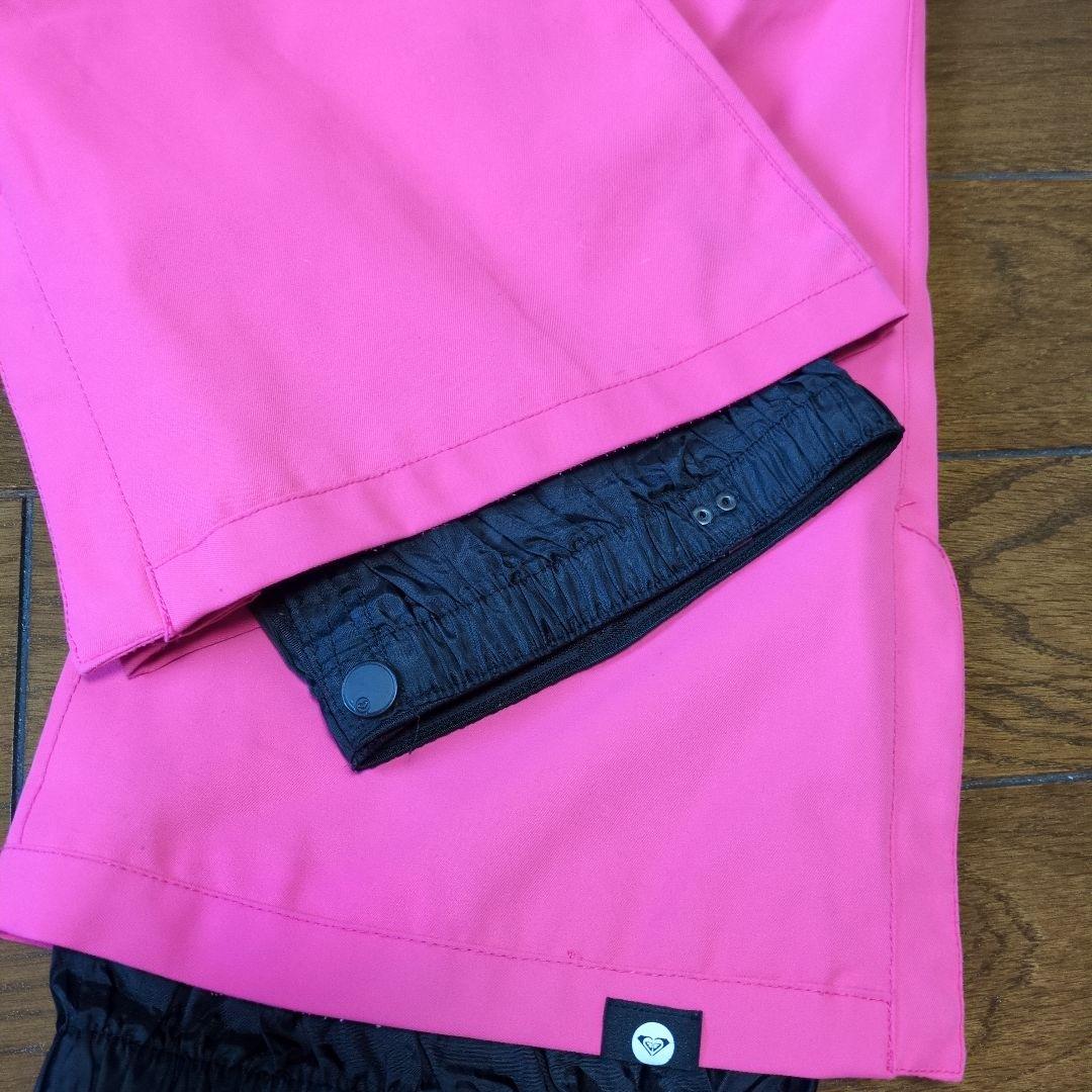 【美品】ROXY　スノボウェア　上下セット　Ｓ　総柄　　 ボタニカル　ピンク