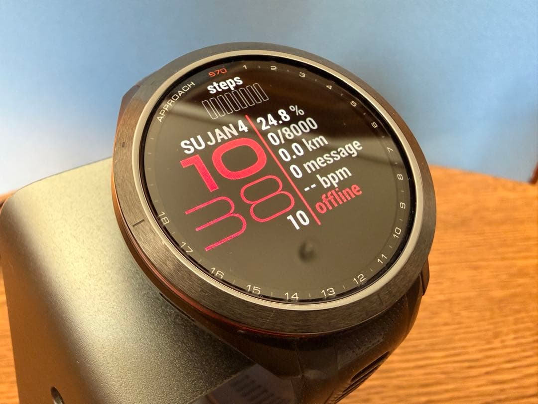 【23年9月購入美品】GARMIN Approach S70 47mm ブラック