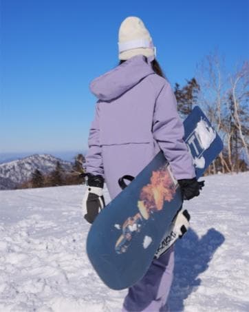 スキーウェア セットアップ L 紫 上下セット レディース パープル