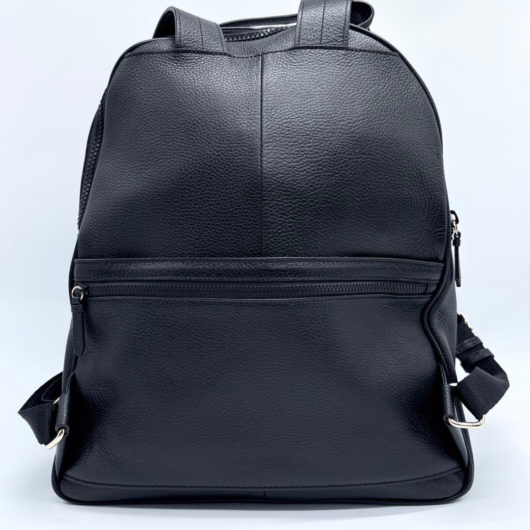 美品✨ コールハーン リュック シボ革 デカロゴ パンチング