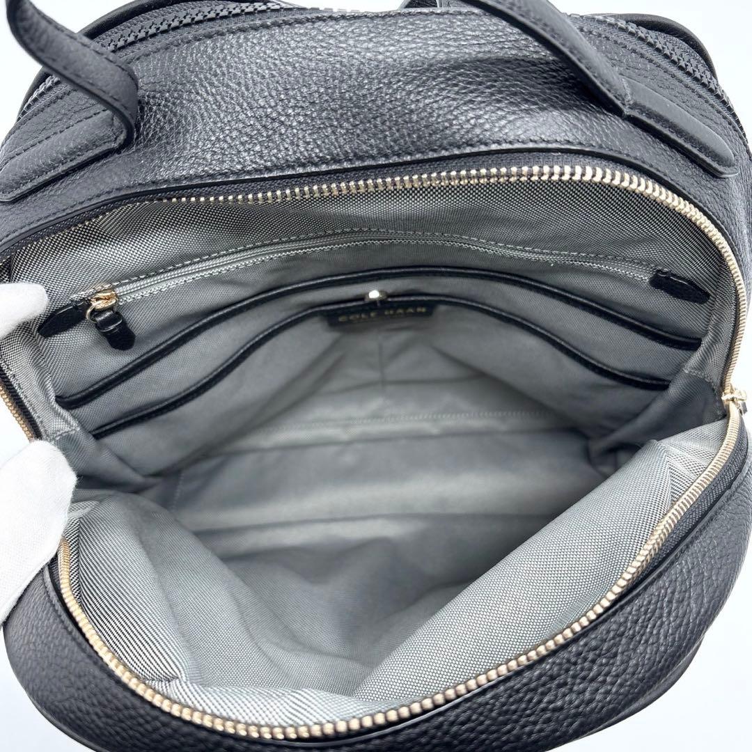 美品✨ コールハーン リュック シボ革 デカロゴ パンチング