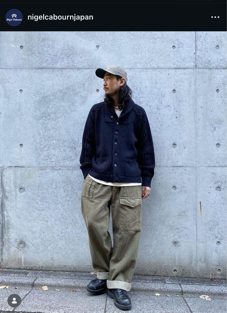 ナイジェルケーボン　フィッシャーマンFISHERMAN CARDIGAN MIX