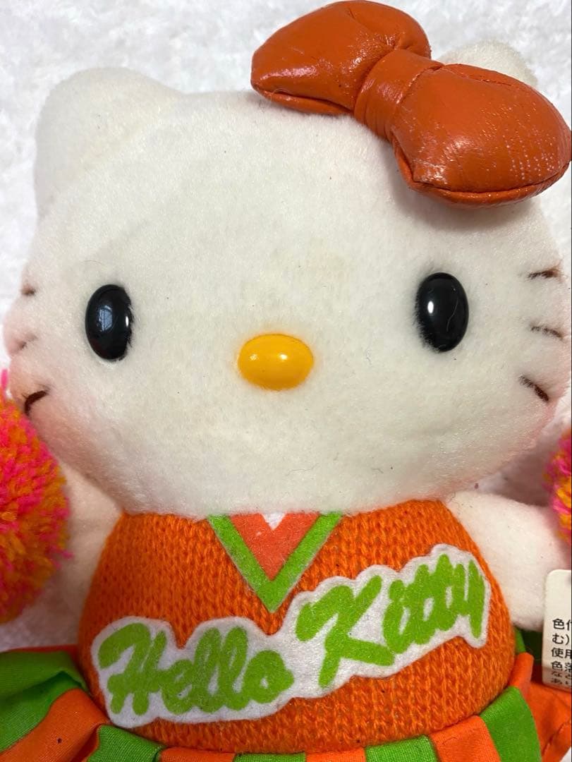 【希少】レトロ　ハローキティ　チアガール3体セット レアサンリオ　ぬいぐるみ