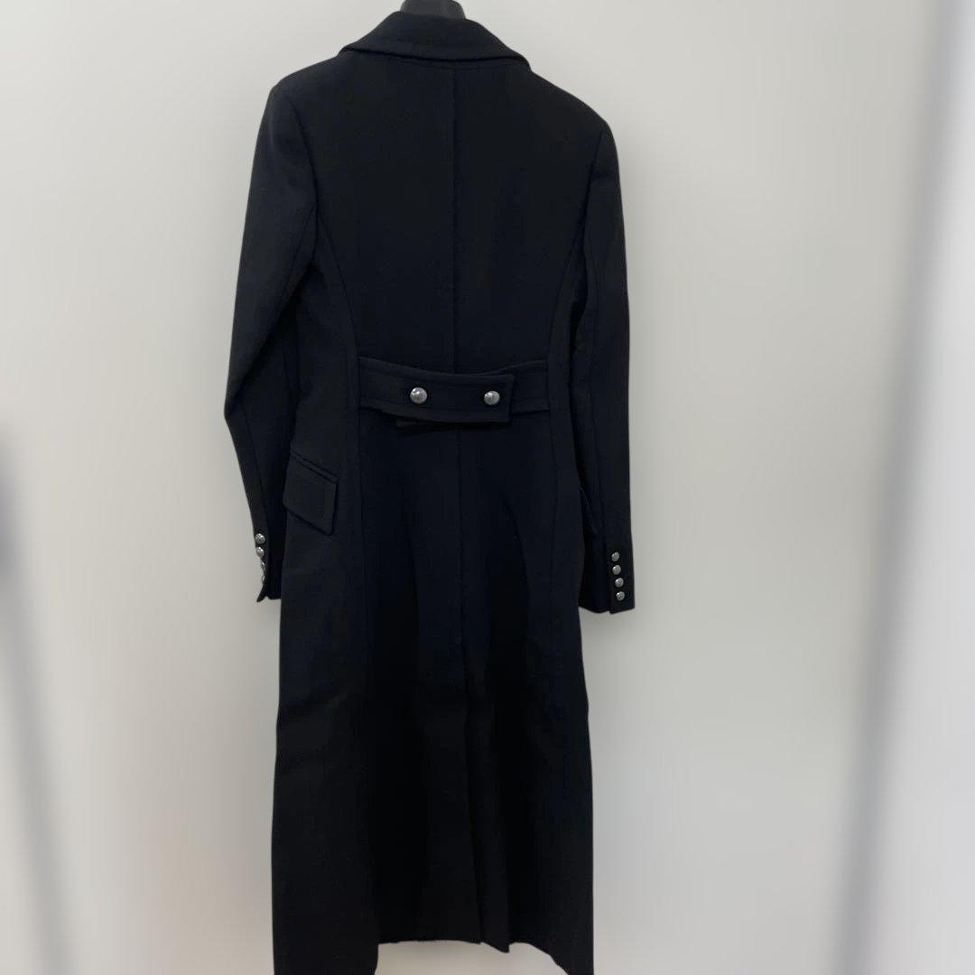 【新品未使用品】ディーゼルブラックゴールド　チェスターコート　銀ボタン