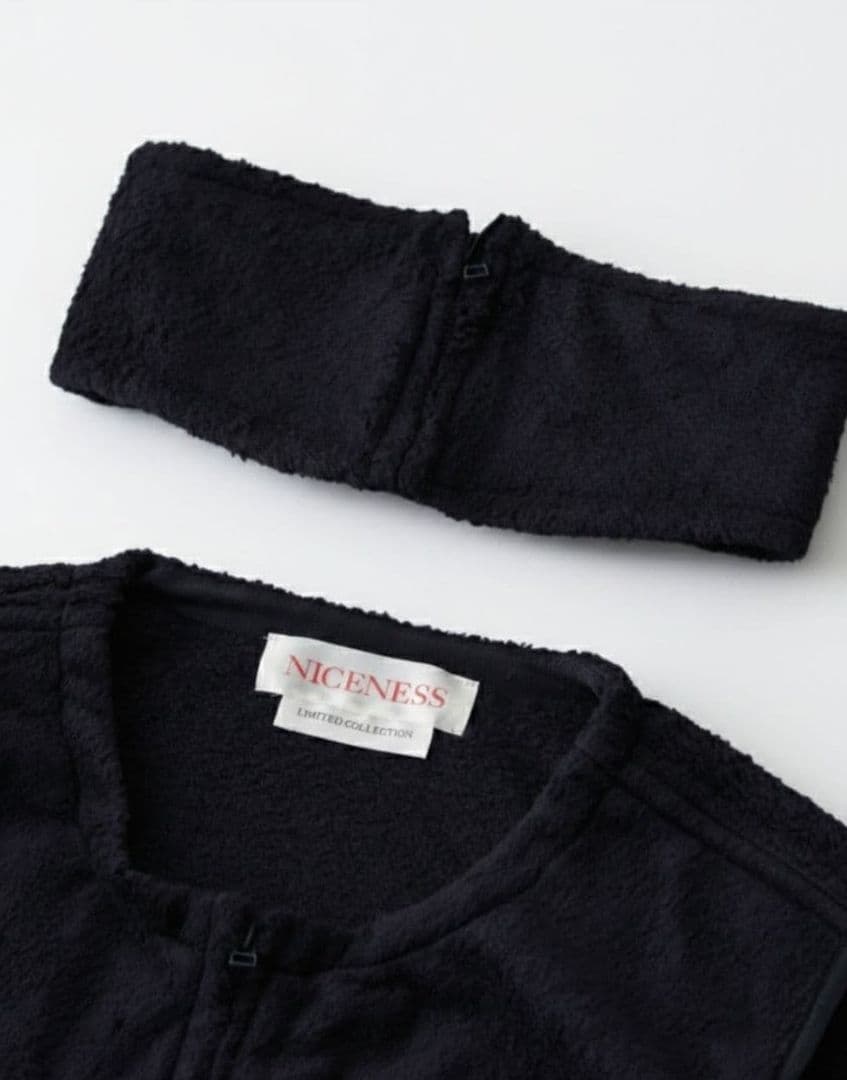 希少L】NICENESS WALTER シルクパイルベスト 22AW ネイビー - メルカリ
