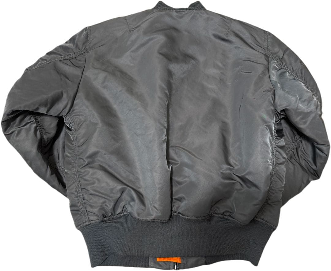 クリーニング済 ALPHA フライトジャケット　ma-1 短丈　Mサイズ カーキ