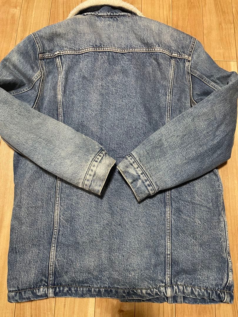 リーバイス プレミアム ボアデニムジャケット ロング　新品　ビッグE