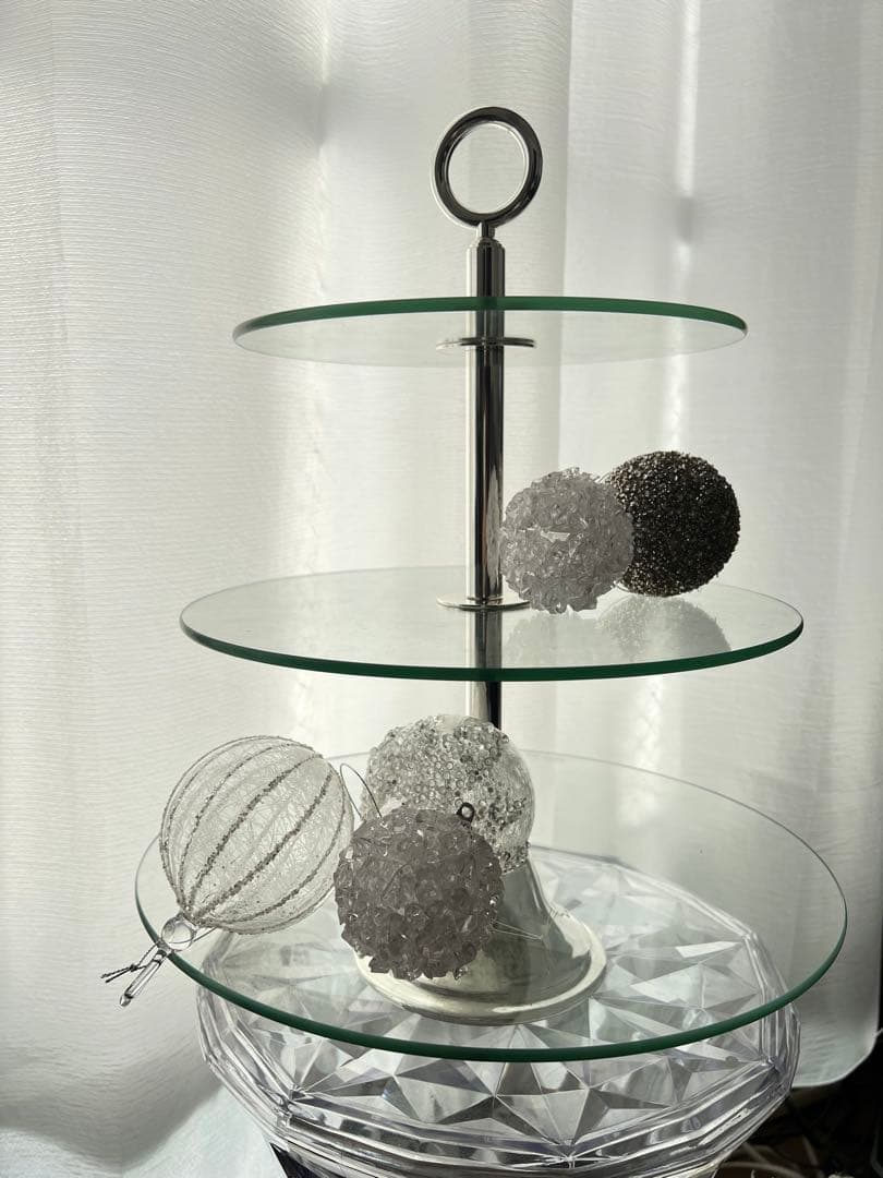 未使用】【希少】ケーキスタンド 3段トレイ アフタヌーンティー