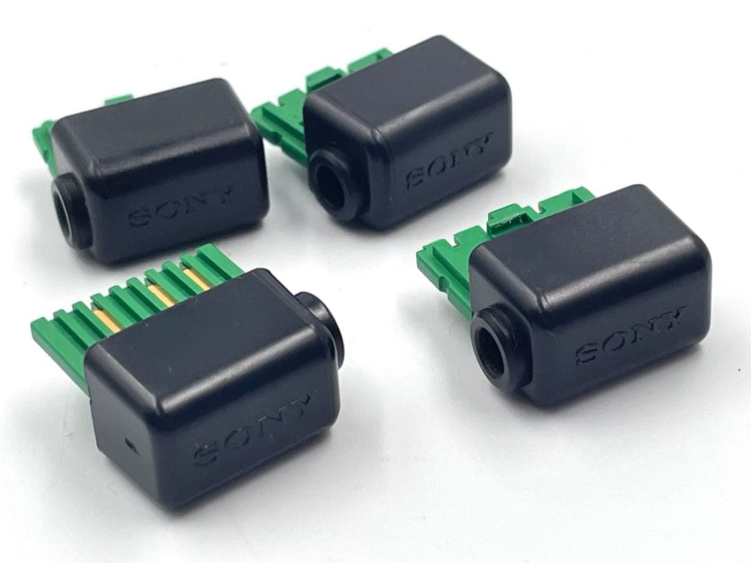 SONY カセットプレーヤー 用　純正　イヤフォンプラグ変換アダプター 4点