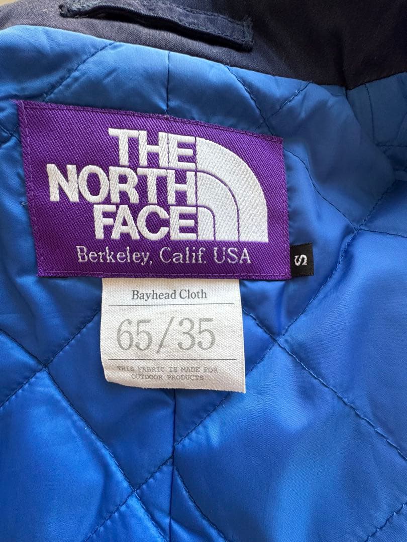 THE NORTH FACE PURPLE LABELステンカラーコートネイビー
