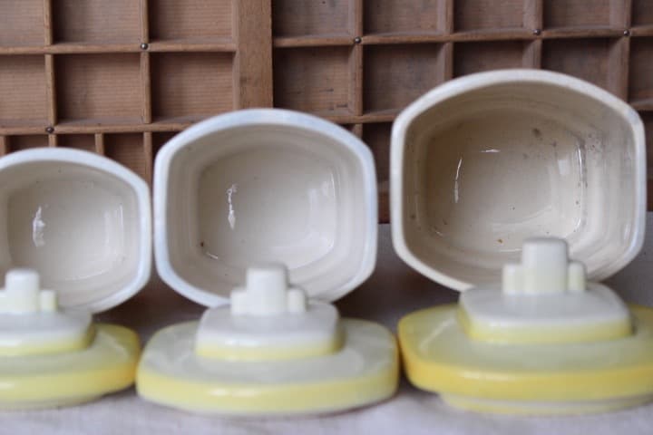 フランスアンティーク キャニスター3点