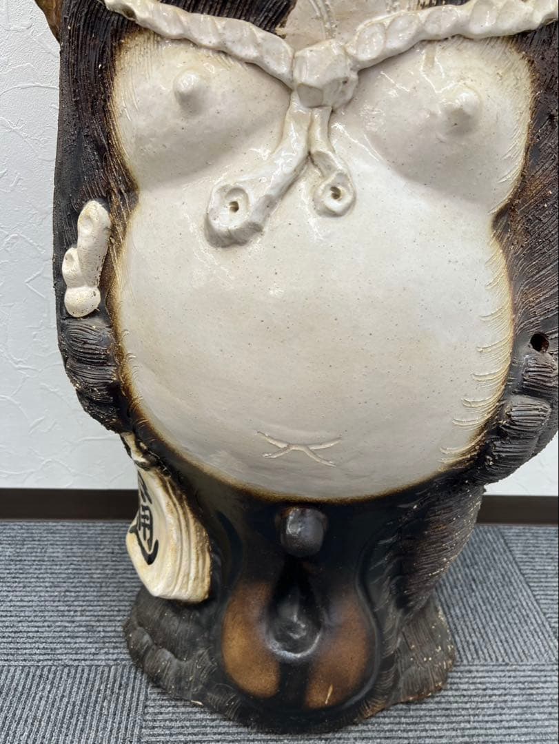 信楽焼 たぬき置物 特大サイズ 陶器製 縁起物 滋賀 工芸品 インテリア