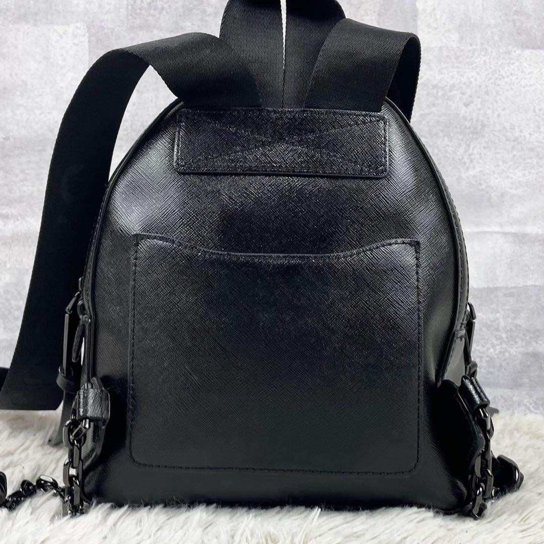 美品 マークジェイコブス レザー バックパック パックショット Jマーク 黒