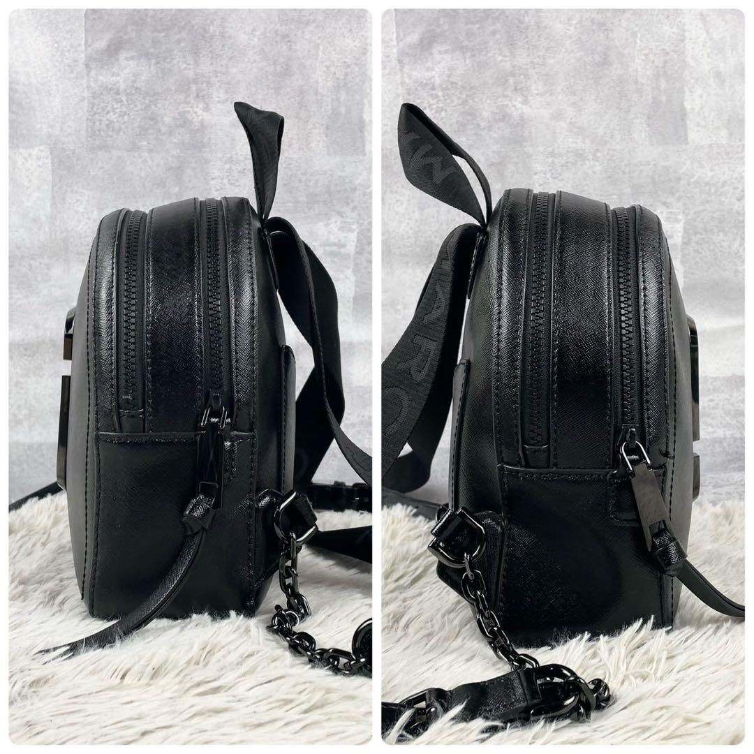 美品 マークジェイコブス レザー バックパック パックショット Jマーク 黒
