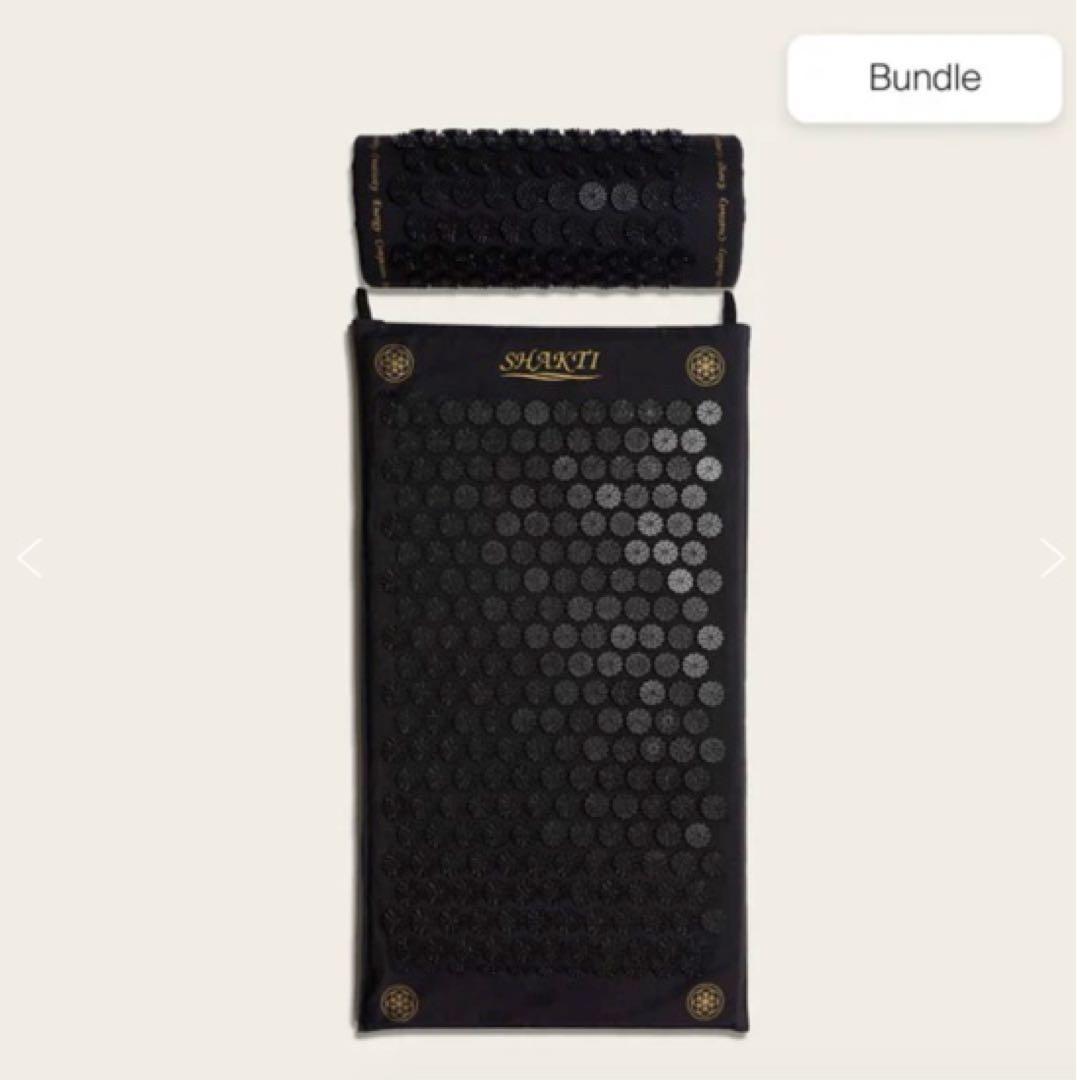 SHAKTI リラクゼーショングッズ ブラックマット、ピローセット　オリジナル