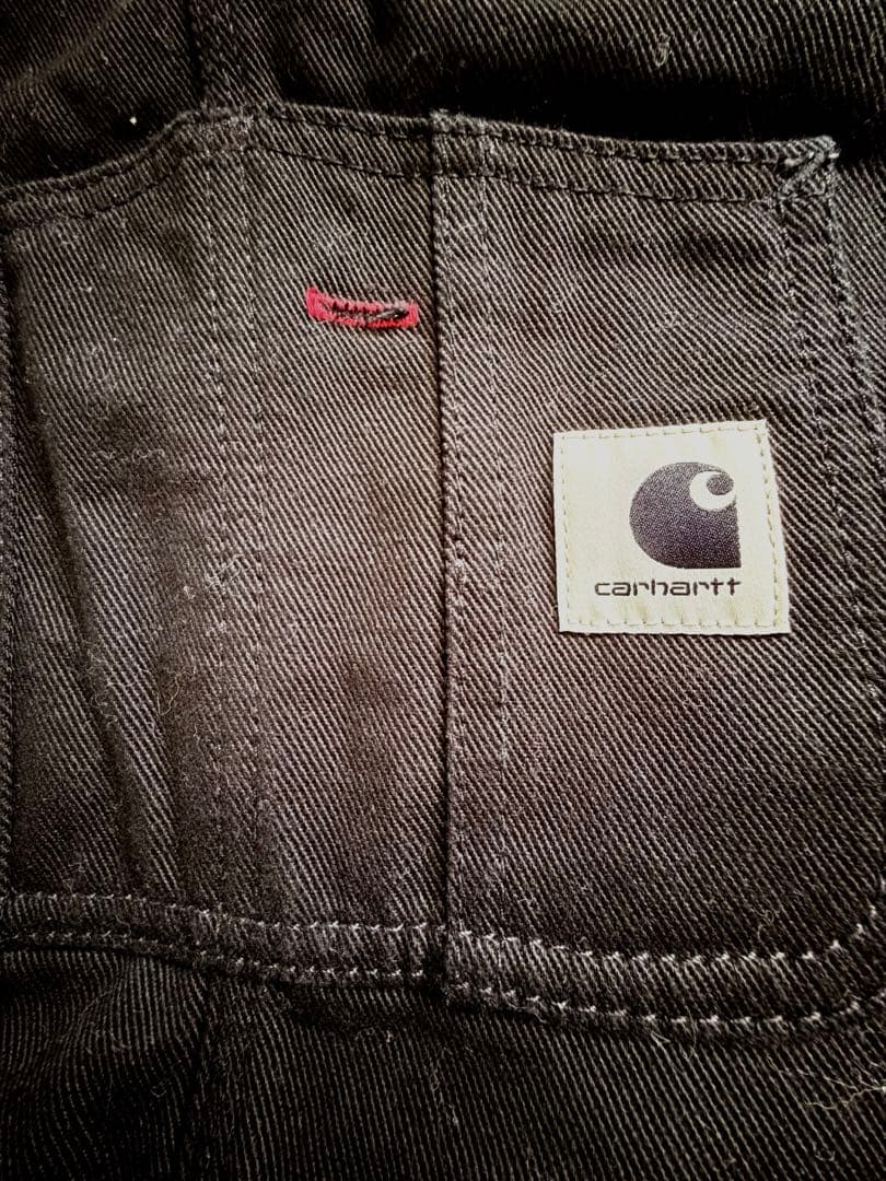 Carhartt ブラック オーバーオール