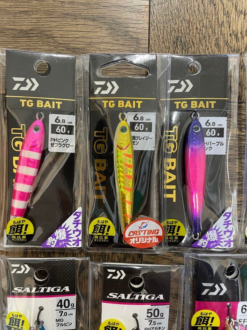 Daiwa tgベイト・Fkジグ　30〜60g