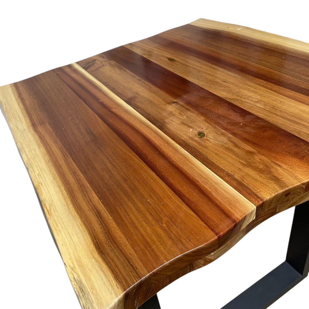 高級 ベトナム製 座卓としても使えるモンキーポッド 一枚板 ダイニング