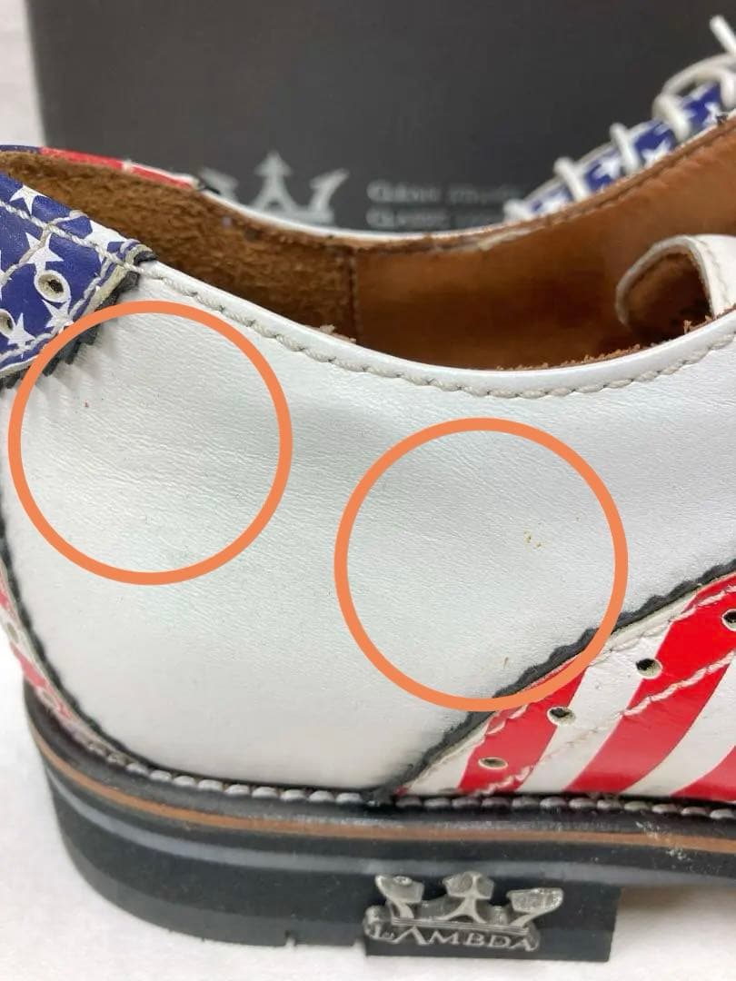 ラムダ LAMBDA　メンズ ゴルフシューズ EUR42（26.6㎝）星条旗柄