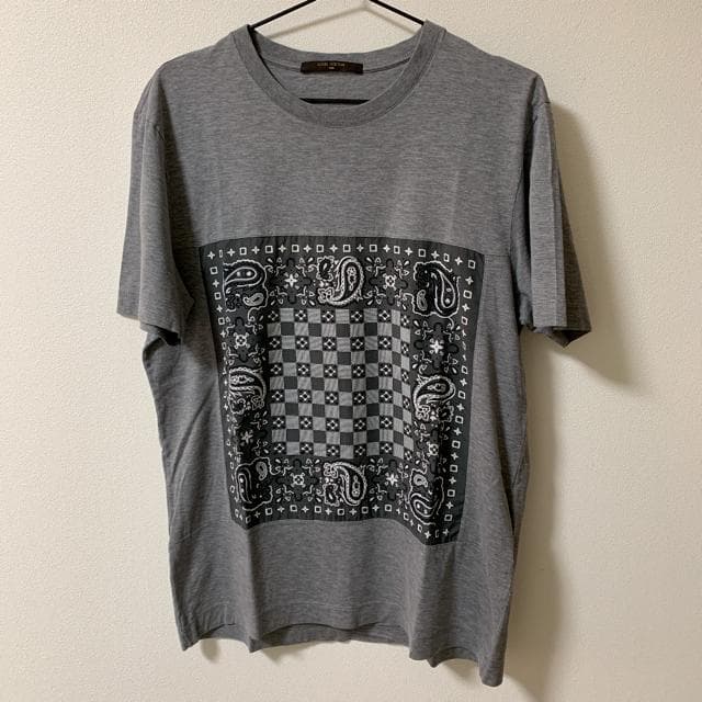極レア品】ルイ・ヴィトン LOUIS VUITTON バンダナ・ダミエTシャツ 極