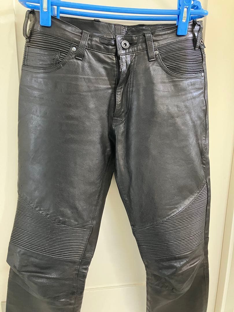 WJKライダースレザーパンツ　BLACK