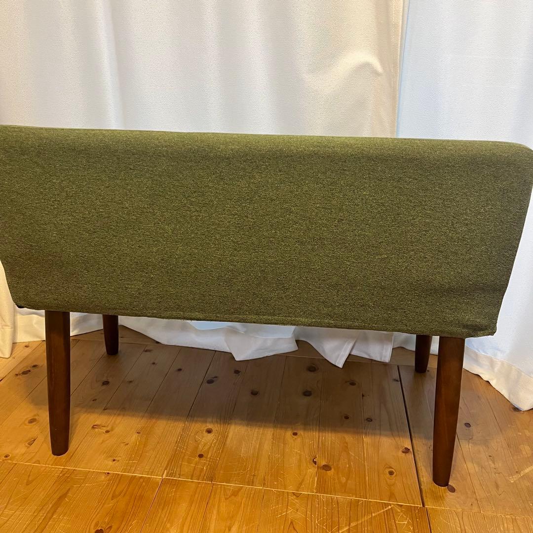 【美品】B-company ダイニング　ベンチ　椅子　グリーン緑　ルミネで購入