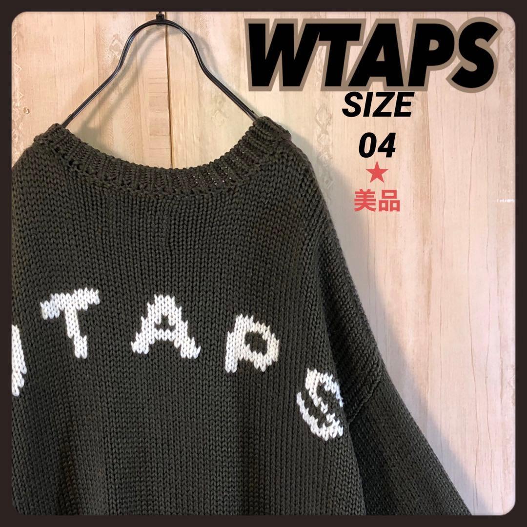 WTAPS ダブルタップス バックロゴ入り ニット セター - メルカリ