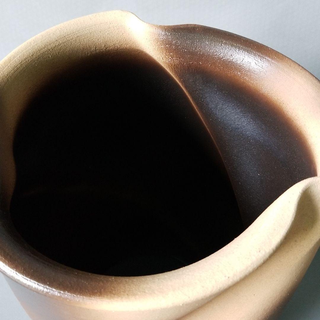 信楽焼傘立て 大容量❗特大ひねり  高さ４７cm