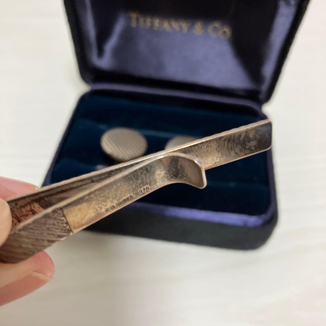 ティファニー SV925 カフス&ネクタイピン セット ヴィンテージ