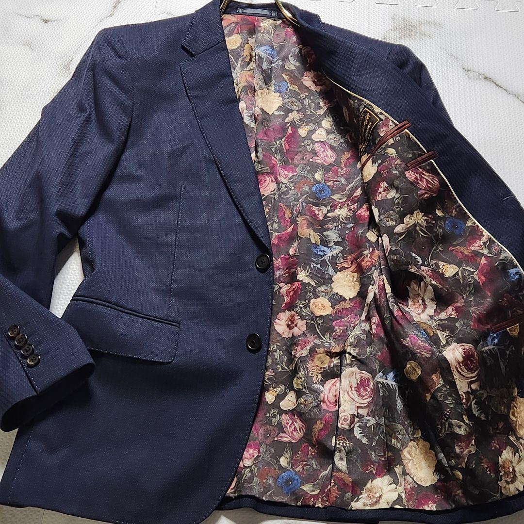 入手困難✨ポールスミス テーラードジャケット ロロピアーナ 裏地花柄