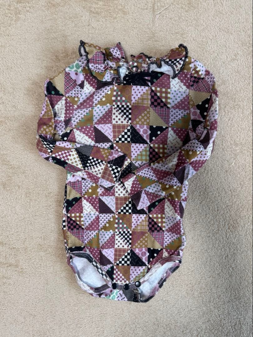 misha&puff Baby Onesie パッチワーク 6-12m - メルカリ