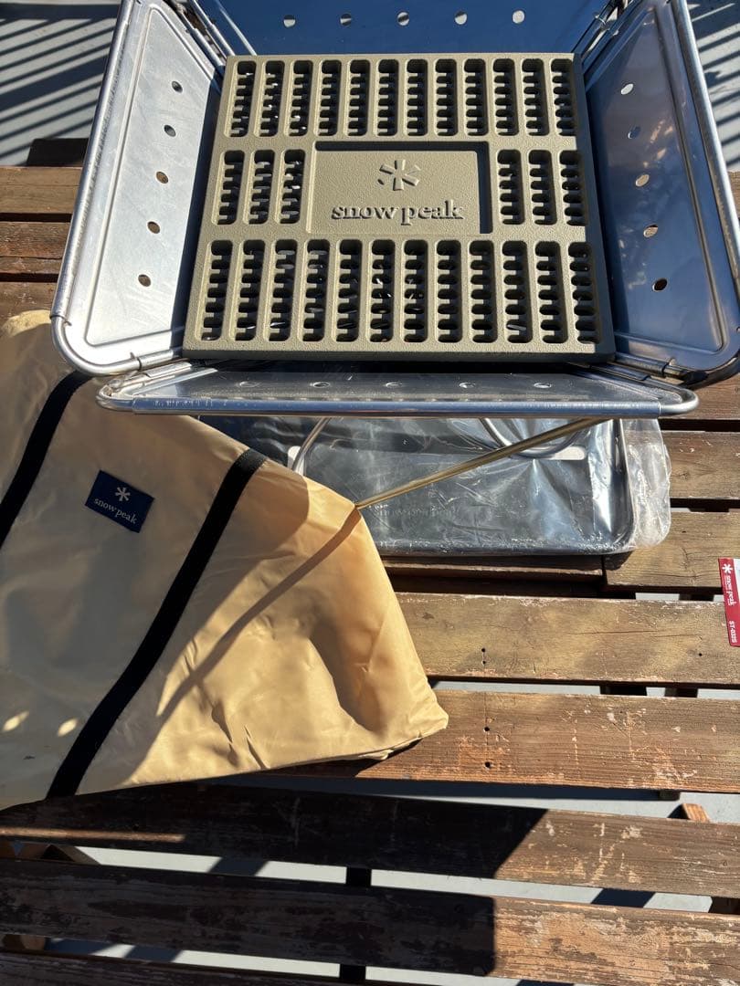  peak 焚き火台 L size 炭床　ベースプレート　袋　セット