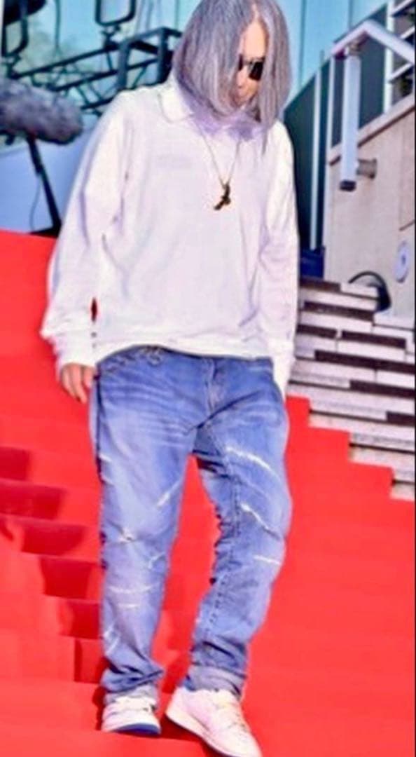 藤原ヒロシ着sequel×fragment design ダメージデニムパンツM