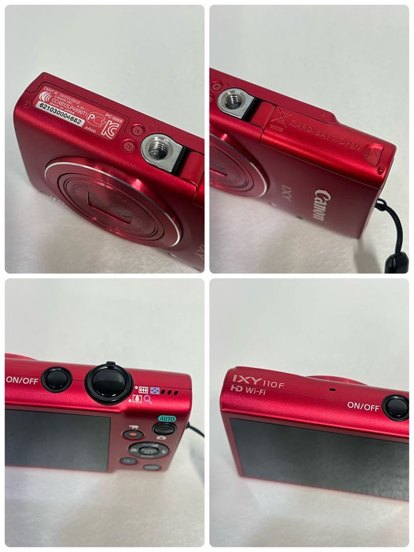 Canon IXY 110F PC1889 レッド　赤　本体のみ　動作未確認