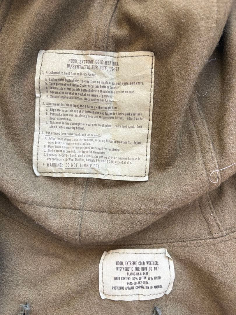 80s M-65 フィッシュテールパーカ フルセット Mサイズ