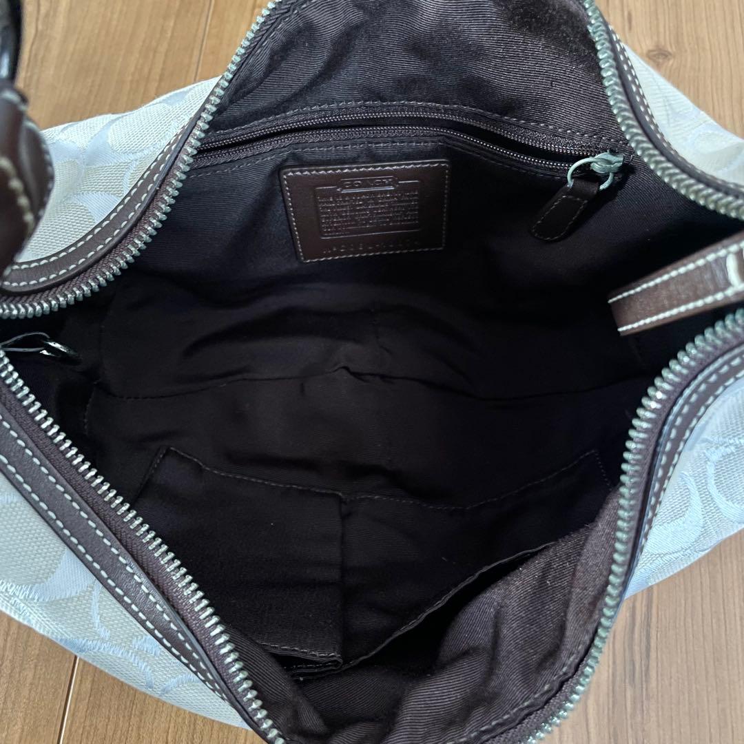 【美品】COACH ワンショルダーバッグ 10074 シグネチャー ソーホー