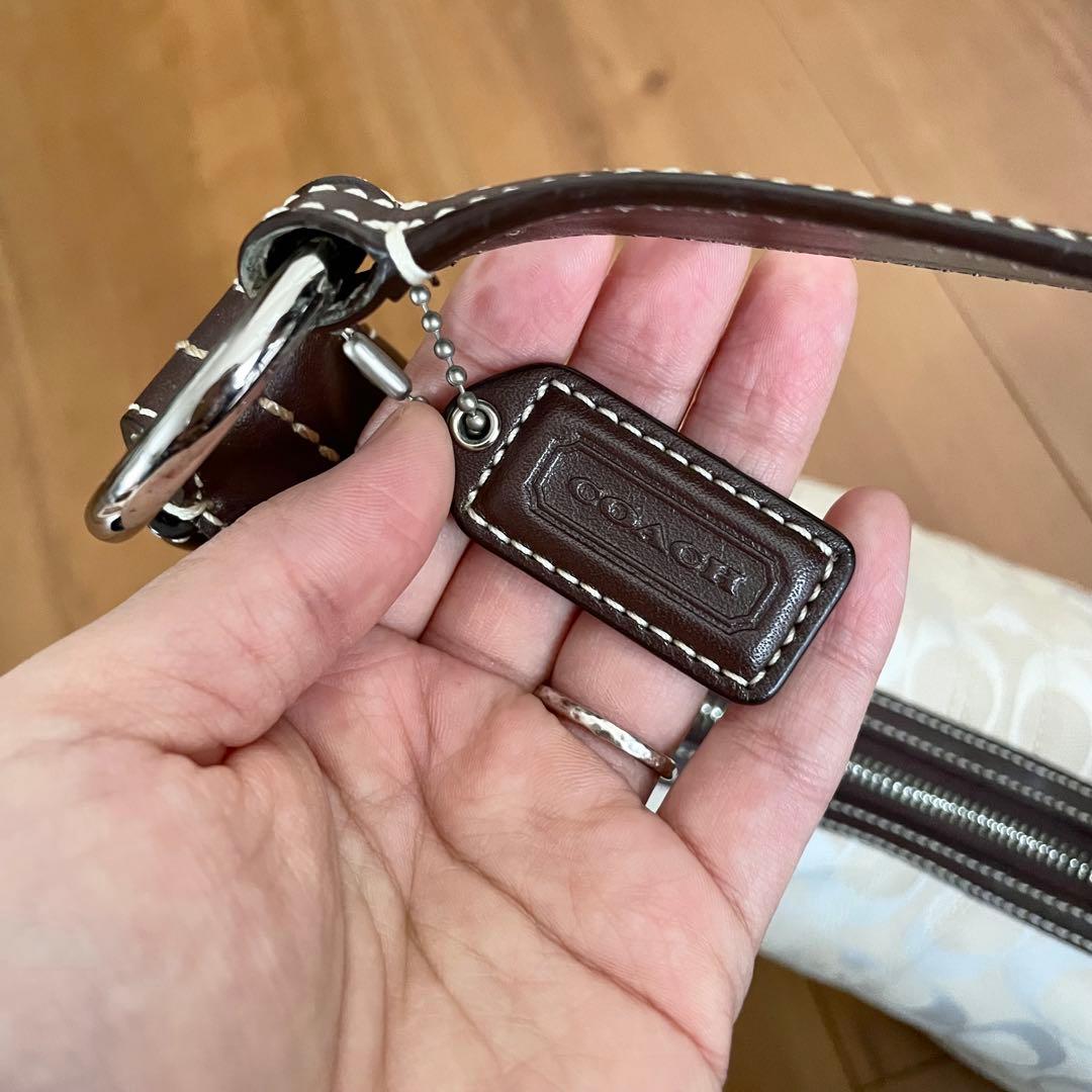 【美品】COACH ワンショルダーバッグ 10074 シグネチャー ソーホー