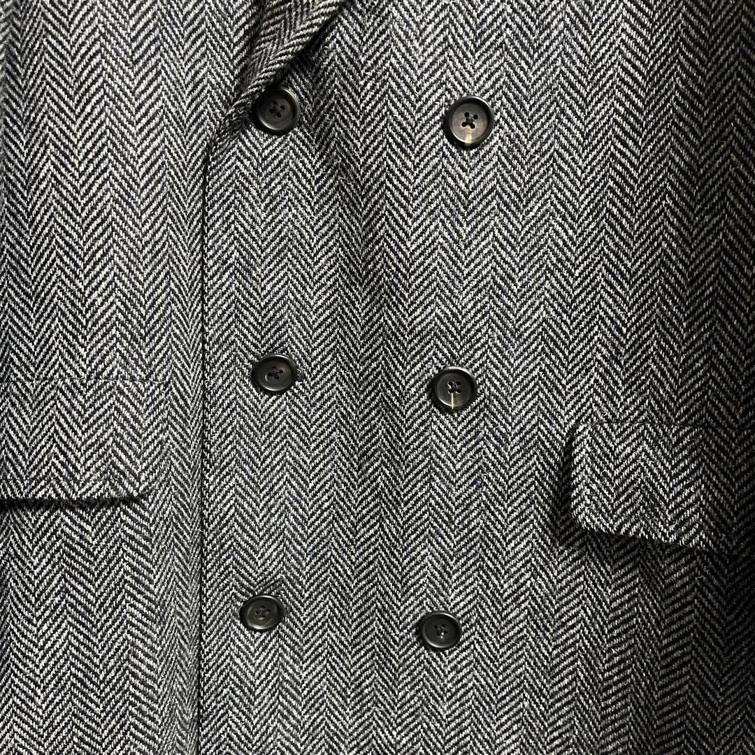 美品 J.PRESS ヘリンボーン柄 ロングコート 94A6 グレー-新品販売