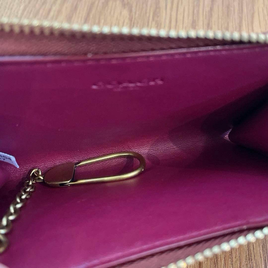 未使用品　COACH エッセンシャルLジップ キーケース シグネチャーキャンバス