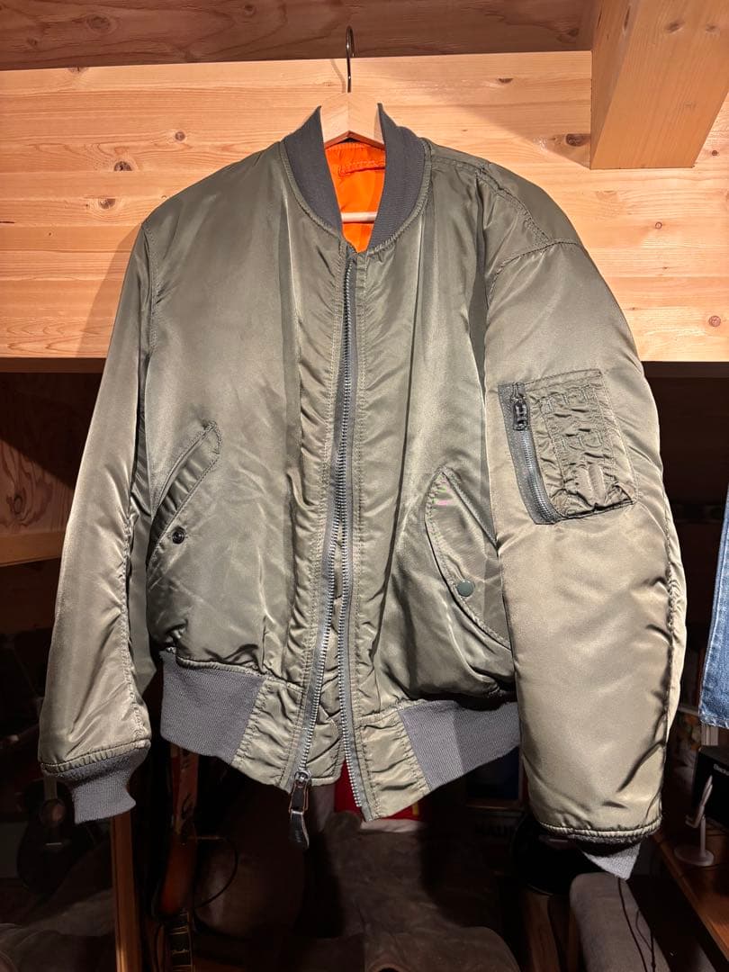 ALPHA MA-1 USA製　Lサイズ