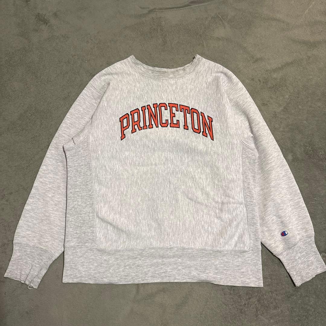 80s champion リバースウィーブ L 染み込み USA製 アメリカ製