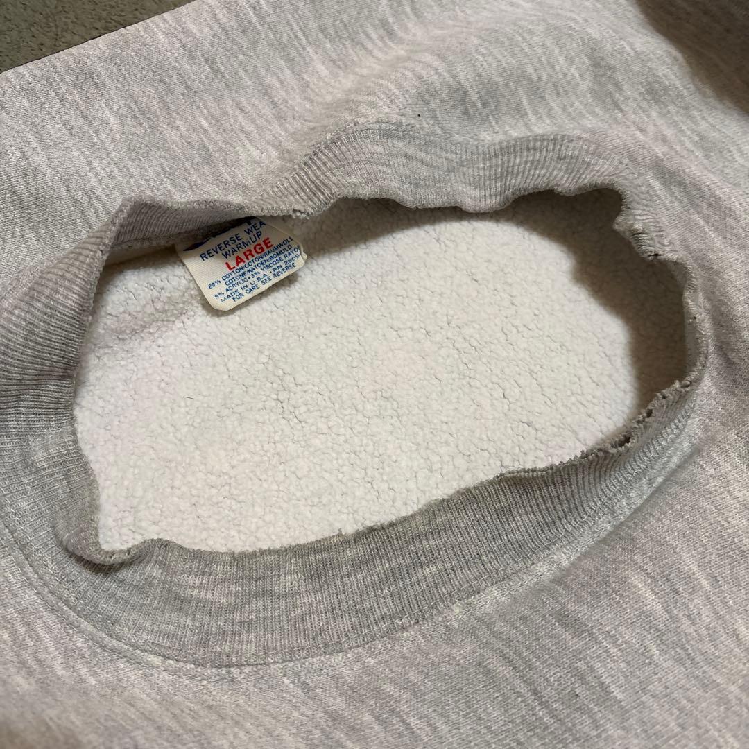 80s champion リバースウィーブ L 染み込み USA製 アメリカ製