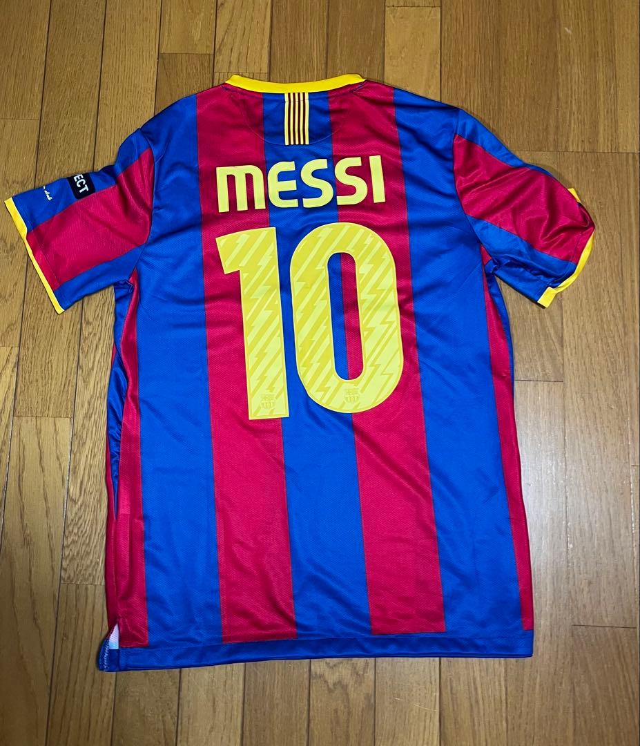 バルセロナ10/11ホームメッシユニフォームCL決勝仕様