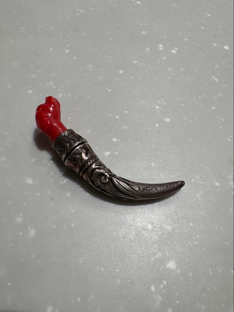 グッチ　アンガーフォレスト　ピアス　シルバー925 赤犬　廃盤品