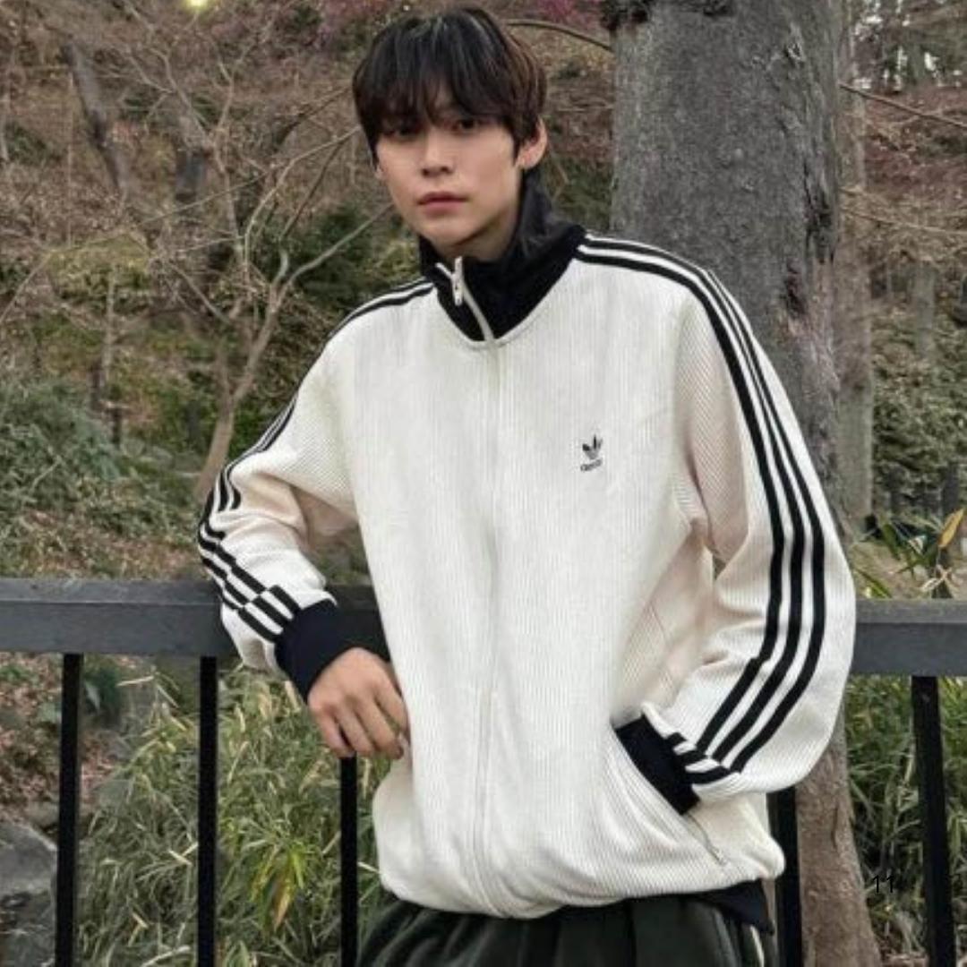 新品正規品 adidas 韓国限定 トラックジャケットXXLサイズ アイエン着用