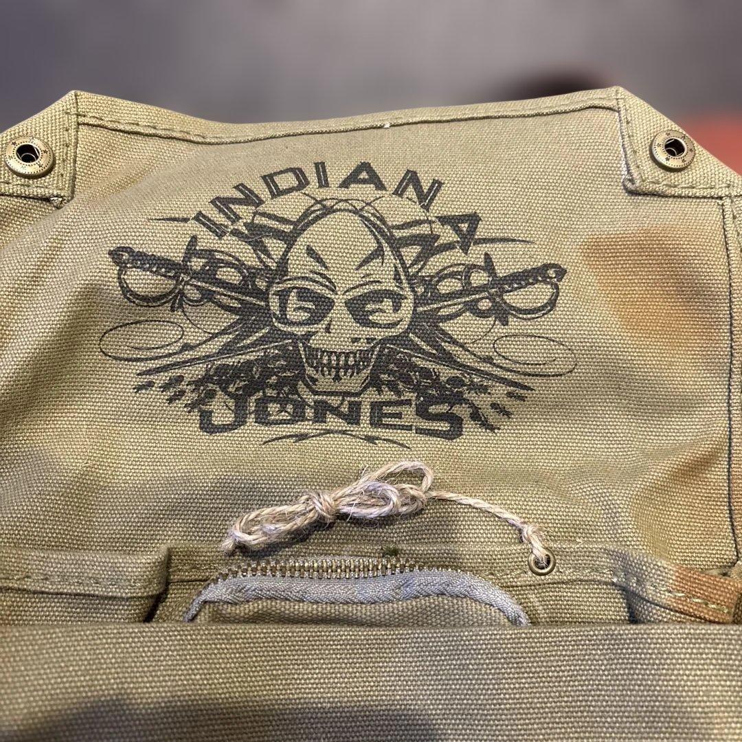 サイ インディージョーンズ　バッグ　イギリス軍　ガスマスクバック