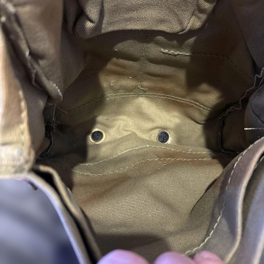 サイ インディージョーンズ　バッグ　イギリス軍　ガスマスクバック